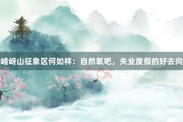 嵖岈山征象区何如样：自然氧吧，失业度假的好去向